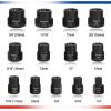 imageWORKPRO 15 Pieces Impact Bolt ampamp Nut Remover Set 38 Drive Bolt Extractor for Removing Stripped Damaged Rounded off and Rusted Bolts ampamp Nuts