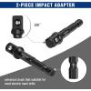 imageWORKPRO 15 Pieces Impact Bolt ampamp Nut Remover Set 38 Drive Bolt Extractor for Removing Stripped Damaged Rounded off and Rusted Bolts ampamp Nuts
