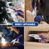 imageWORKPRO 2Piece Locking Pliers Set CRV Steel Locking Pliers 7 Inch Curved Jaw and 612 Inch Long Nose Quick Release Fit for Clamping Twisting Welding