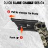 imageWORKPRO 3Pack Folding Utility Knife Quick Change Blades Box Cutter EDC Foldable Pocket Utility Knife Sets with Belt ClipCamostainless Steel