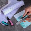 imageWORKPRO 3Pack Folding Utility Knife Quick Change Blades Box Cutter EDC Foldable Pocket Utility Knife Sets with Belt ClipMulticolorg10 Handle