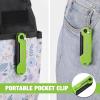 imageWORKPRO 3Pack Folding Utility Knife Quick Change Blades Box Cutter EDC Foldable Pocket Utility Knife Sets with Belt ClipMulticolorstainless Steel