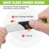 imageWORKPRO 3Pack Folding Utility Knife Quick Change Blades Box Cutter EDC Foldable Pocket Utility Knife Sets with Belt ClipMulticolorstainless Steel