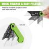 imageWORKPRO 3Pack Folding Utility Knife Quick Change Blades Box Cutter EDC Foldable Pocket Utility Knife Sets with Belt ClipMulticolorstainless Steel
