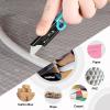 imageWORKPRO 3Pack Folding Utility Knife Quick Change Blades Box Cutter EDC Foldable Pocket Utility Knife Sets with Belt ClipMulticolorstainless Steel