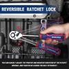 imageWORKPRO 3Piece Ratchet Set 14quot 38quot 12quot Drive Ratchet Wrench QuickRelease Reversible 72Tooth Chrome Alloy Made