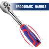 imageWORKPRO 3Piece Ratchet Set 14quot 38quot 12quot Drive Ratchet Wrench QuickRelease Reversible 72Tooth Chrome Alloy Made