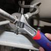 imageWORKPRO 3piece Adjustable Wrench Set CRV with Rubberized AntiSlip Grips 10inch 8inch 6inch