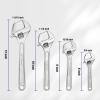 imageWORKPRO 4piece Adjustable Wrench Set Forged Heat Treated Chromeplated 6inch 8inch 10inch 12inch6inch  8inch  10inch  12inch