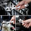 imageWORKPRO 4piece Adjustable Wrench Set Forged Heat Treated Chromeplated 6inch 8inch 10inch 12inch6inch  8inch  10inch
