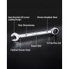 imageWORKPRO 8piece FlexHead Ratcheting Combination Wrench Set Metric 917 mm 72Teeth CrV Constructed Nickel Plating with Organization Bag13mm