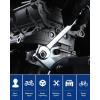 imageWORKPRO 8piece FlexHead Ratcheting Combination Wrench Set Metric 917 mm 72Teeth CrV Constructed Nickel Plating with Organization Bag19mm