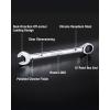 imageWORKPRO 8piece FlexHead Ratcheting Combination Wrench Set Metric 917 mm 72Teeth CrV Constructed Nickel Plating with Organization Bag34