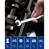 imageWORKPRO 8piece FlexHead Ratcheting Combination Wrench Set Metric 917 mm 72Teeth CrV Constructed Nickel Plating with Organization Bag716