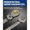 imageWORKPRO 8piece FlexHead Ratcheting Combination Wrench Set Metric 917 mm 72Teeth CrV Constructed Nickel Plating with Organization BagMetric