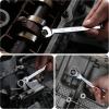 imageWORKPRO 8piece FlexHead Ratcheting Combination Wrench Set Metric 917 mm 72Teeth CrV Constructed Nickel Plating with Organization BagMetric