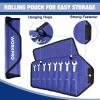 imageWORKPRO 8piece FlexHead Ratcheting Combination Wrench Set Metric 917 mm 72Teeth CrV Constructed Nickel Plating with Organization BagMetric