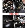 imageWORKPRO 8piece FlexHead Ratcheting Combination Wrench Set Metric 917 mm 72Teeth CrV Constructed Nickel Plating with Organization BagSAE