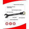 imageWORKPRO 8piece FlexHead Ratcheting Combination Wrench Set Metric 917 mm 72Teeth CrV Constructed Nickel Plating with Organization BagSAE