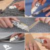 imageWORKPRO Folding Utility Knife with Belt Clip and Extra 10piece Blades Wood Handle Heavy Duty Cutter Quickchange ampamp Back Lock