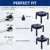 imageWORKPRO Universal Adjustable Oil Filter Wrench From 3quot to 55quot Heavy Duty Oil Filter Removal Tool with 3 Jaws for Cars Trucks TractorNavyBlack
