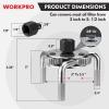 imageWORKPRO Universal Adjustable Oil Filter Wrench From 3quot to 55quot Heavy Duty Oil Filter Removal Tool with 3 Jaws for Cars Trucks TractorSliver