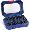 imageWORKPRO 15 Pieces Impact Bolt ampamp Nut Remover Set 38 Drive Bolt Extractor for Removing Stripped Damaged Rounded off and Rusted Bolts ampamp Nuts