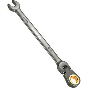 imageWORKPRO 8piece FlexHead Ratcheting Combination Wrench Set Metric 917 mm 72Teeth CrV Constructed Nickel Plating with Organization Bag8mm
