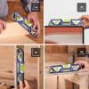 imageWORKPRO 10Inch Magnetic Torpedo Level Patented DoubleView Design DieCast Aluminum Alloy Construction 3 Bubble Vials for 09045 Measurements