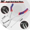 imageWORKPRO 11in Extra Long Needle Nose Pliers Set  Long Reach Straight ampamp Bent Nose Pliers for Narrow Spaces