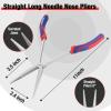 imageWORKPRO 11in Extra Long Needle Nose Pliers Set  Long Reach Straight ampamp Bent Nose Pliers for Narrow Spaces