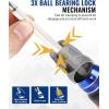 imageWORKPRO 12in1 Ratcheting MultiBit Screwdriver Set Quickload Mechanism Screwdriver with Double End Bits in HandleStandard