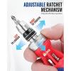 imageWORKPRO 12in1 Ratcheting MultiBit Screwdriver Set Quickload Mechanism Screwdriver with Double End Bits in HandleStubby