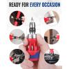 imageWORKPRO 12in1 Ratcheting MultiBit Screwdriver Set Quickload Mechanism Screwdriver with Double End Bits in HandleStubby