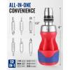 imageWORKPRO 12in1 Ratcheting MultiBit Screwdriver Set Quickload Mechanism Screwdriver with Double End Bits in HandleStubby