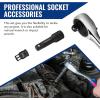 imageWORKPRO 18Piece Impact Socket Extension Set Includes Socket Adapters Ratchet Extension Set Socket Extension Bar Swivel Universal Joints and Impact Coupler 14quot 38quot ampamp 12quot Drive18PCS