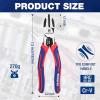 imageWORKPRO 2in1 Diagonal Cutting Pliers with Wire Stripper 75 Inch CRV Steel Wire Cutters with Comfort Grip Handles Heavy Duty SideCutting Pliers for Electricians and Homes Christmas Gift