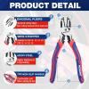 imageWORKPRO 2in1 Diagonal Cutting Pliers with Wire Stripper 75 Inch CRV Steel Wire Cutters with Comfort Grip Handles Heavy Duty SideCutting Pliers for Electricians and Homes Christmas Gift
