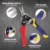 imageWORKPRO 3 Piece Aviation Tin Snips Set 8 Inch Metal Cutter Shear for Left Right and Straight Cut CrV Blade Ergonomic Handle with Hang Hole ampamp Safety LatchStraight