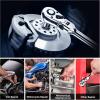 imageWORKPRO 4Piece Flex Head Ratchet Set 14quot 38quot 12quot Drive 38quot Stubby 72Tooth Ratchet with Chromium Plating Quick Release Reversible Design 5 Degree Swing14  38  12 Drive  38 Drive Stubby