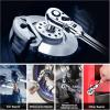 imageWORKPRO 4Piece Flex Head Ratchet Set 14quot 38quot 12quot Drive 38quot Stubby 72Tooth Ratchet with Chromium Plating Quick Release Reversible Design 5 Degree Swing14  38 Drive