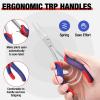 imageWORKPRO 7 Inches Needle Nose Pliers Mini Long Needle Nose Pliers with Smooth Jaws Small Long Reach Pliers for Jewelry Making Bending Wire and Small Object Gripping Work On Narrow Place