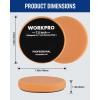 imageWORKPRO 75 Inch Buffing Sponge Pads 5Pcs 75 Inch Face for 7 Inch Backing Plate Cutting Polishing Pad Kit for Car Buffer Polisher Compounding Polishing and Waxing757512inch