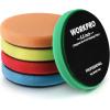 imageWORKPRO 75 Inch Buffing Sponge Pads 5Pcs 75 Inch Face for 7 Inch Backing Plate Cutting Polishing Pad Kit for Car Buffer Polisher Compounding Polishing and Waxing65651inch