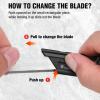 imageWORKPRO EDC Folding Utility Knife Mini Box Cutter with Quick Open Axis Lock Quick Change Blade Razor Knife Foldable Small Pocket Knife with Belt Clip2camo