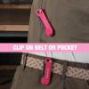 imageWORKPRO EDC Folding Utility Knife Mini Box Cutter with Quick Open Axis Lock Quick Change Blade Razor Knife Foldable Small Pocket Knife with Belt Clip4red