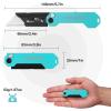 imageWORKPRO EDC Folding Utility Knife Mini Box Cutter with Quick Open Axis Lock Quick Change Blade Razor Knife Foldable Small Pocket Knife with Belt Clip5blue