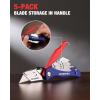 imageWORKPRO Folding Utility Knife QuickChange Box Cutter Blade Storage in Handle with 5 Extra Blades Included