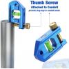 imageWORKPRO Magnetic Torpedo Level Conduit Bending Level Bubble Vials for 0903045 Measurements Aluminum Alloy Construction 63inch Cobalt Blue25inches