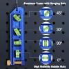 imageWORKPRO Magnetic Torpedo Level Conduit Bending Level Bubble Vials for 0903045 Measurements Aluminum Alloy Construction 63inch Cobalt Blue63inches